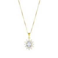 Collana Amen Donna Lady in Argento Zircone CLLDGGBB - CLLDGGBB